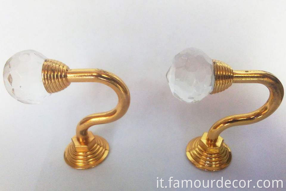 European style crystal curtain hook wholesale